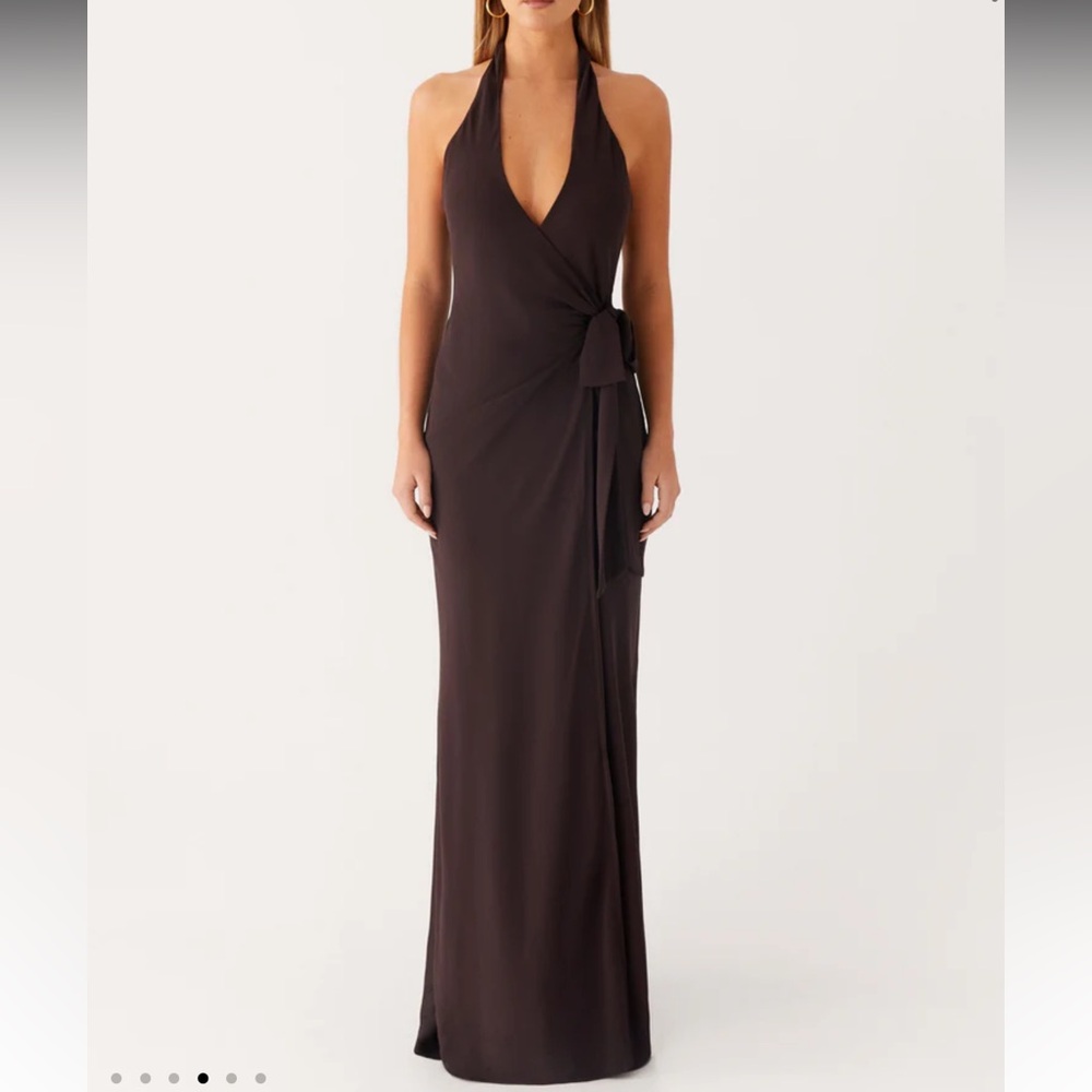 Peppermayo So Chic Maxi Dress - Cool Chocolate